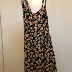 Daisy print sun dress